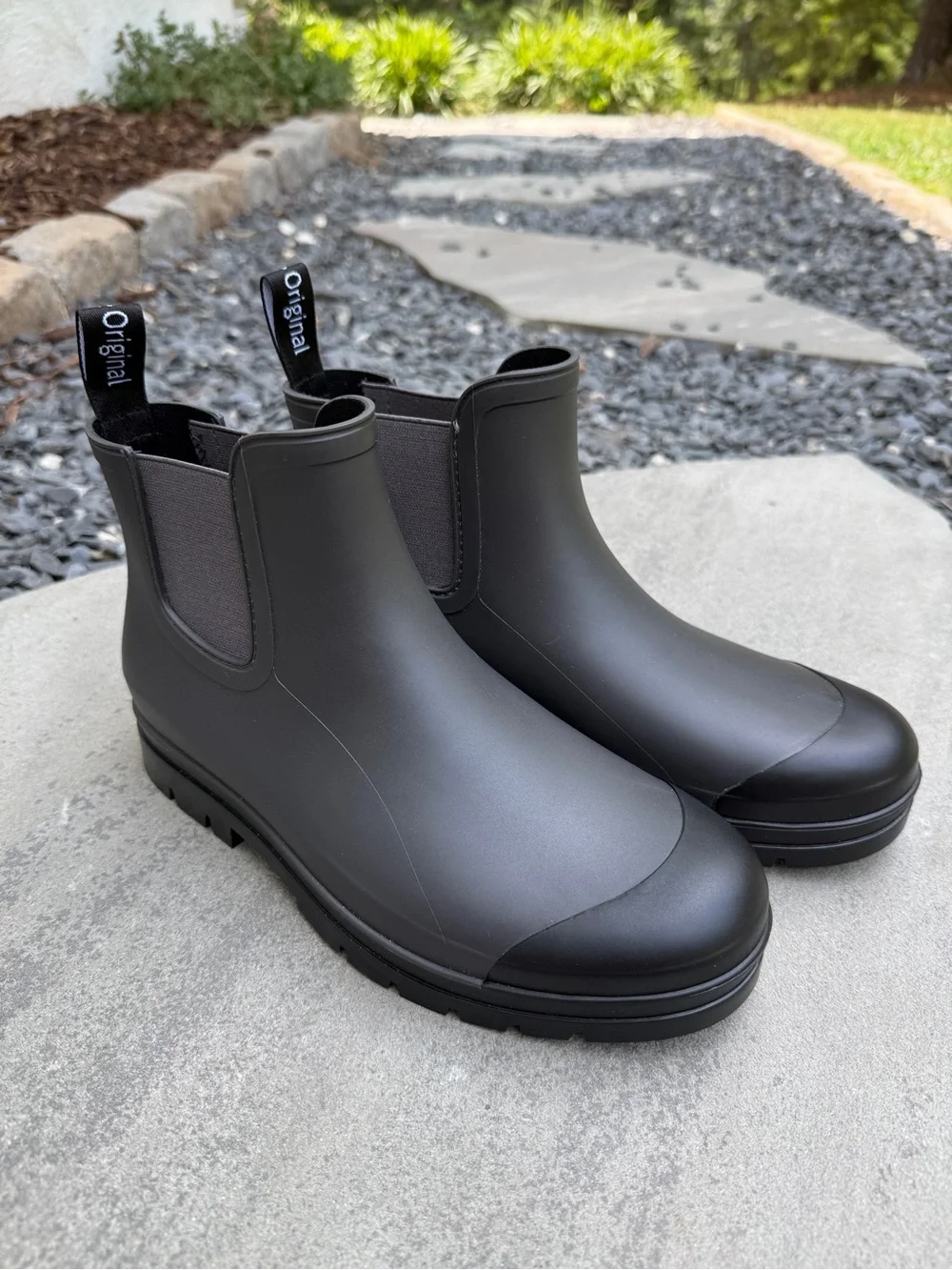 NWOB Planone Original Chelsea Rain Boots in Black US Size 8